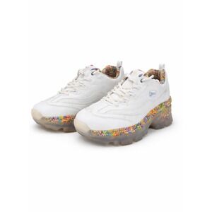 SKECHERS x Jen‎ Stark White Rainbow Platform Sneakers Women's Size 10